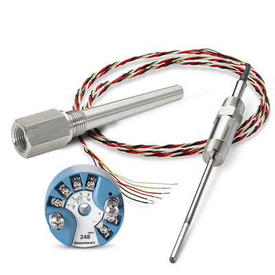 Rosemount-K-214C Sensor, 248 Transmitter and 114C Thermowell